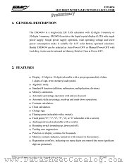 EM34034 datasheet pdf ELAN Microelectronics