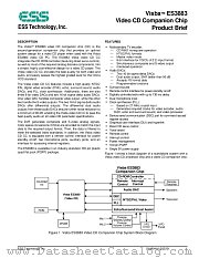 ES3883 datasheet pdf ESS Technology