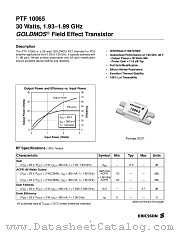 PTF10065 datasheet pdf Ericsson Microelectronics