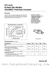 PTF10133 datasheet pdf Ericsson Microelectronics