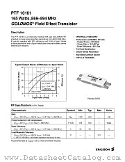 PTF10161 datasheet pdf Ericsson Microelectronics