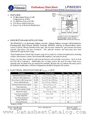 LPA6836V datasheet pdf Filtronic