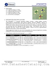 LPS200P70 datasheet pdf Filtronic