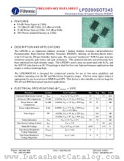 LPD200SOT343 datasheet pdf Filtronic