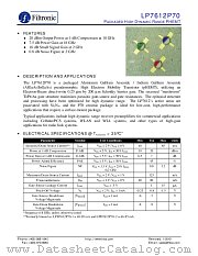 LP7612P70 datasheet pdf Filtronic