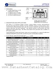 LP7612 datasheet pdf Filtronic