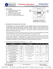 FPDA200V datasheet pdf Filtronic