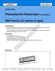 FAR FAMILY (C4 SERIES N TYPE) datasheet pdf Fujitsu Microelectronics