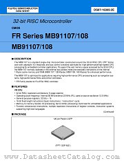 MB91108 datasheet pdf Fujitsu Microelectronics