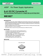 MB3827 datasheet pdf Fujitsu Microelectronics