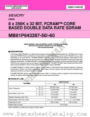 MB81P643287-50 datasheet pdf Fujitsu Microelectronics