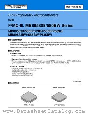 MB89583BW datasheet pdf Fujitsu Microelectronics