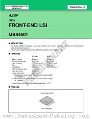 MB54501 datasheet pdf Fujitsu Microelectronics