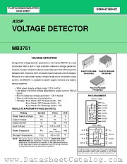 MB3761 datasheet pdf Fujitsu Microelectronics