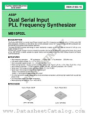 MB15F02L datasheet pdf Fujitsu Microelectronics