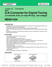 MB88146A datasheet pdf Fujitsu Microelectronics