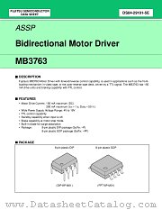 MB3763 datasheet pdf Fujitsu Microelectronics