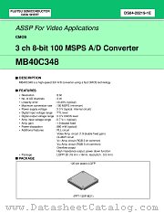 MB40C348 datasheet pdf Fujitsu Microelectronics