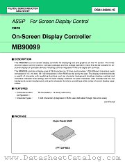 MB90099 datasheet pdf Fujitsu Microelectronics