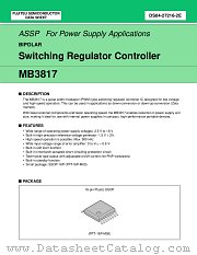 MB3817 datasheet pdf Fujitsu Microelectronics