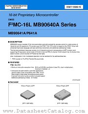 MB90641A datasheet pdf Fujitsu Microelectronics