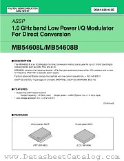 MB54608B datasheet pdf Fujitsu Microelectronics