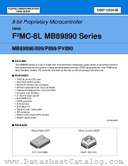 MB89PV890 datasheet pdf Fujitsu Microelectronics