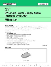 MB86434 datasheet pdf Fujitsu Microelectronics