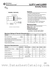LL5711 datasheet pdf General Semiconductor