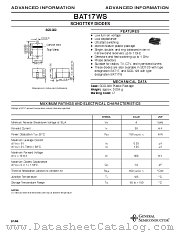 BAT17WS datasheet pdf General Semiconductor