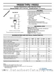 1N5551 datasheet pdf General Semiconductor