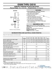 GI510 datasheet pdf General Semiconductor