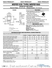 MBRB1650 datasheet pdf General Semiconductor