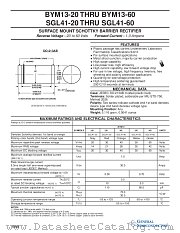 SGL41-60 datasheet pdf General Semiconductor