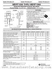 MBRF1050 datasheet pdf General Semiconductor