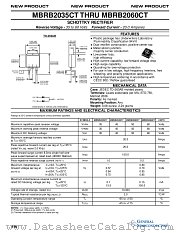 MBRB2045CT datasheet pdf General Semiconductor