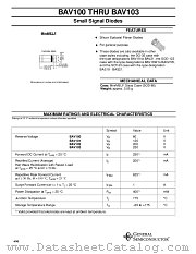 BAV100 datasheet pdf General Semiconductor