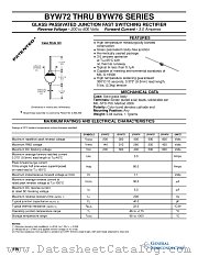 BYW74 datasheet pdf General Semiconductor