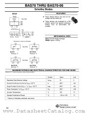 BAS70-04 datasheet pdf General Semiconductor