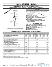 1N4245 datasheet pdf General Semiconductor