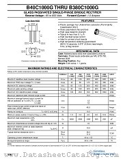 B125C1000G datasheet pdf General Semiconductor