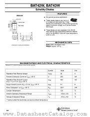BAT42W datasheet pdf General Semiconductor