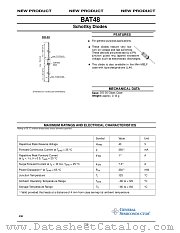 BAT48 datasheet pdf General Semiconductor