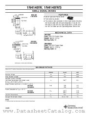 1N4148W datasheet pdf General Semiconductor