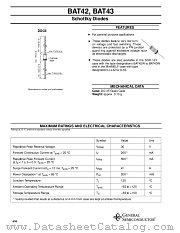 BAT43 datasheet pdf General Semiconductor