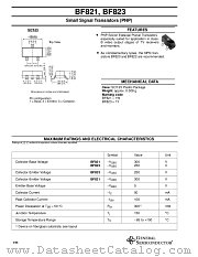 BF821 datasheet pdf General Semiconductor
