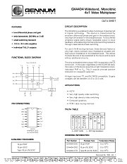 GX4404 datasheet pdf Gennum Corporation