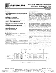 GF9103 datasheet pdf Gennum Corporation