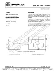 LC507 datasheet pdf Gennum Corporation