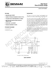 LC551 datasheet pdf Gennum Corporation